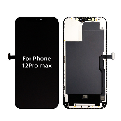 LCD Screen for iPhone 12 Pro Max Screen Replacement 6.7 inch(A2342, A2410, A2412, A2411),3D Touch Display Digitizer Frame Assembly with Repair Tools