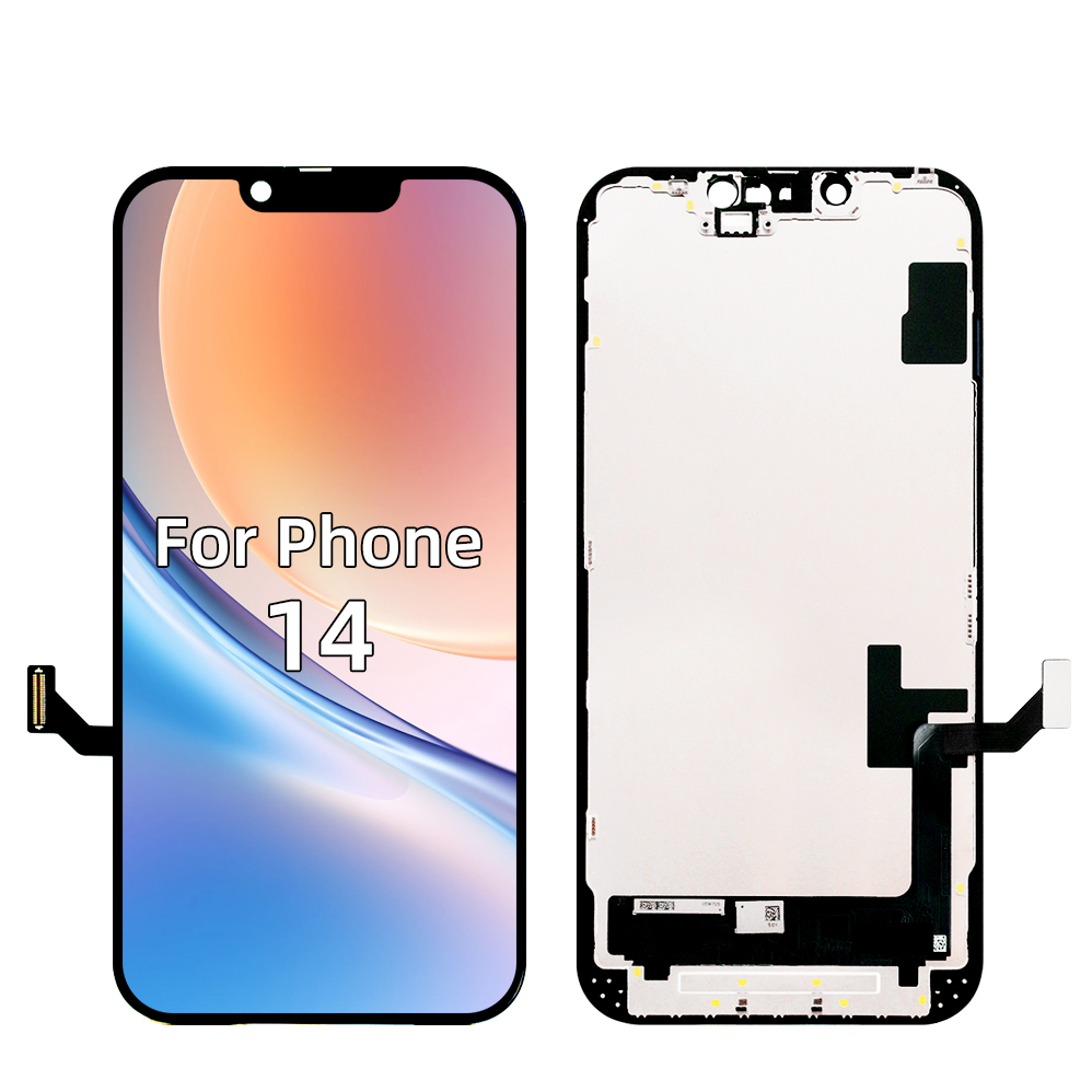 for iPhone 14 Screen Replacement 6.1 inch Full HD LCD Display 3D Touch Screen Digitizer Assembly Compatible with A2649，A2881，A2884，A2883，A28820