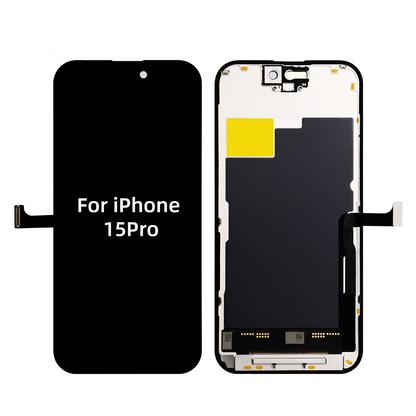 for iPhone 15 Pro Screen Replacement 6.1" COF LCD Sceen & 3D Touch IPS FHD Digitizer Full Assembly for A2848, A3101, A3102, A3104