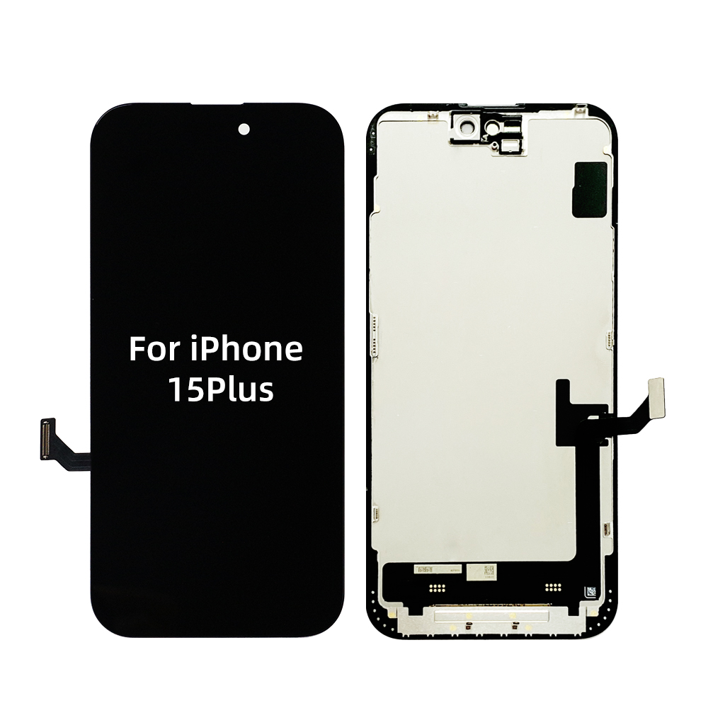 LCD Screen Replacement for iPhone 15 Plus (A2847, A3093, A3096, A3094) 6.7 inch Touch Screen Display Digitizer Frame Full